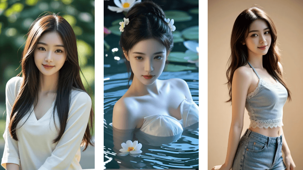 AI绘画美女比真人还逼真？！高级质感AI绘画真人美女壁纸神器！